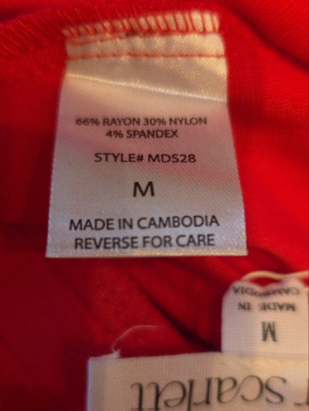 Dear Scarlett It's Magic Vibrant Red Knit Legwear - Picture 4 of 5